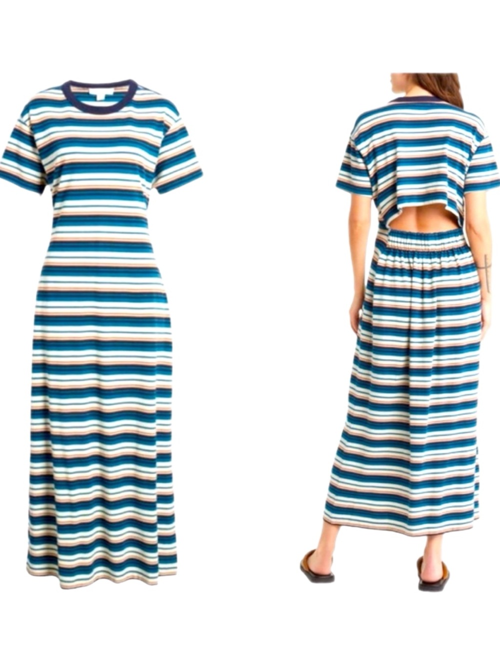 treasure & bond striped polo maxi dress